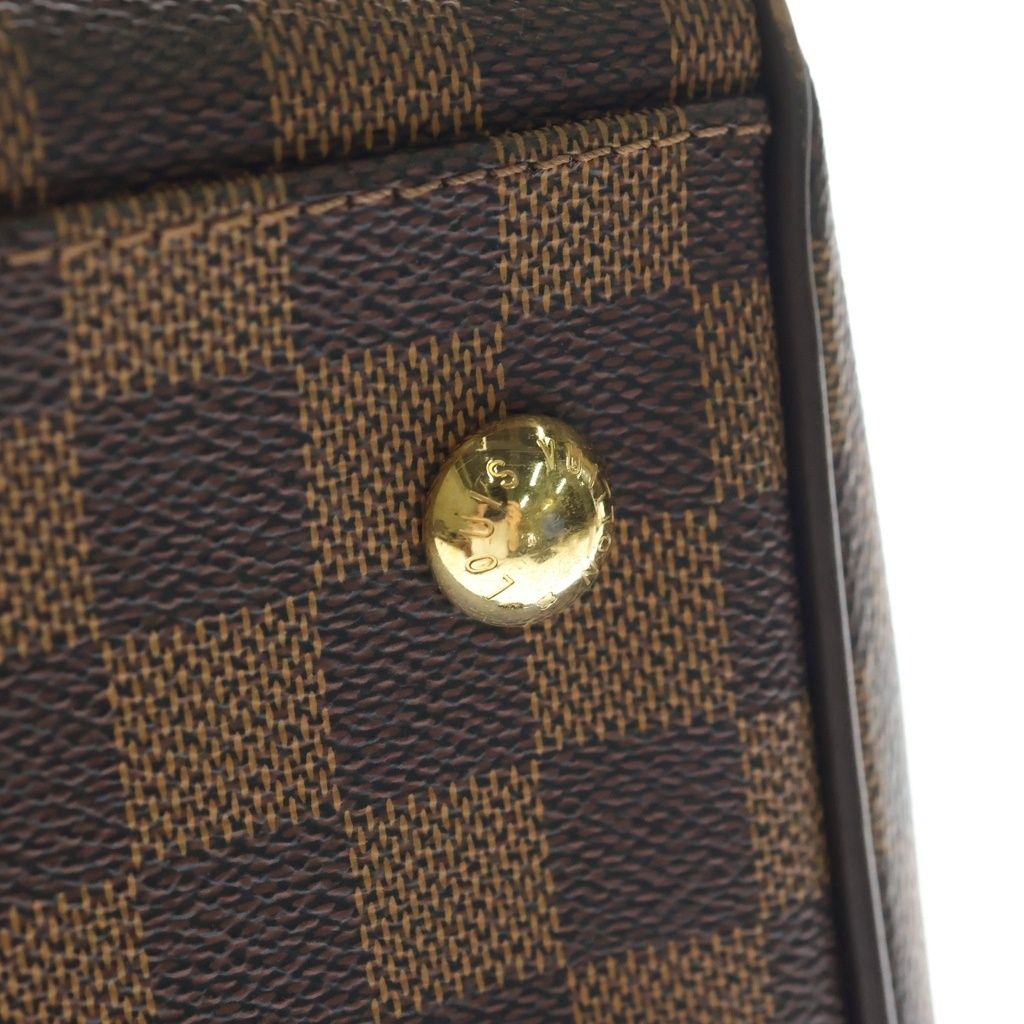Louis Vuitton Damier Trevi PM Shoulder Bag Leather Brown — view 6