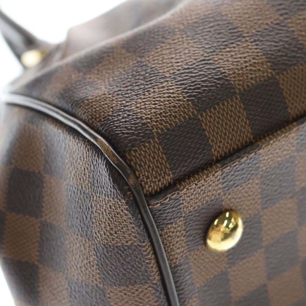 Louis Vuitton Damier Trevi PM Shoulder Bag Leather Brown — view 5