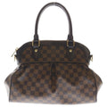 Louis Vuitton Damier Trevi PM Shoulder Bag Leather Brown