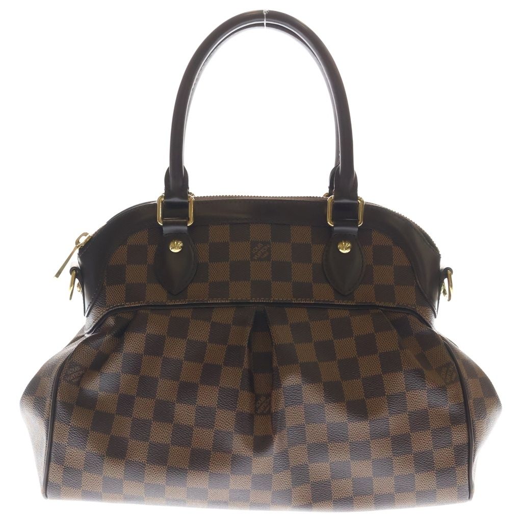 Louis Vuitton Damier Trevi PM Shoulder Bag Leather Brown