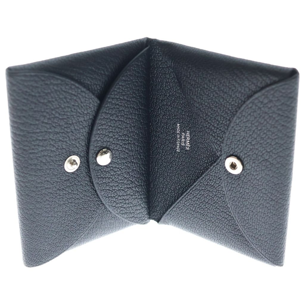 Hermes Calvi Duo Chevre Black ‐ — view 4