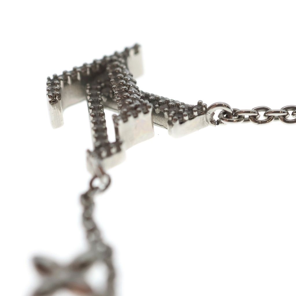 Louis Vuitton LV Iconic Rhinestone Chain Necklace Silver — view 5