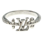 Louis Vuitton LV Iconic Rhinestone Ring Silver