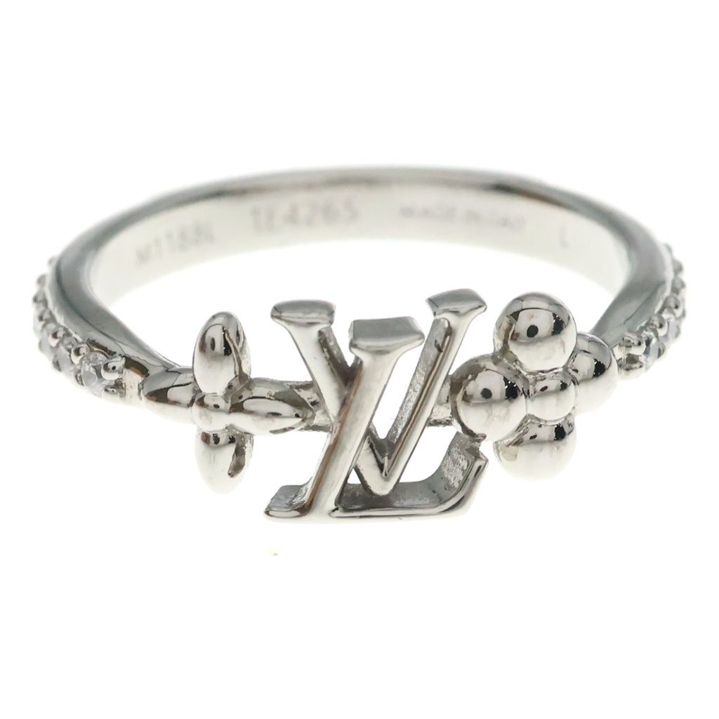 Louis Vuitton LV Iconic Rhinestone Ring Silver