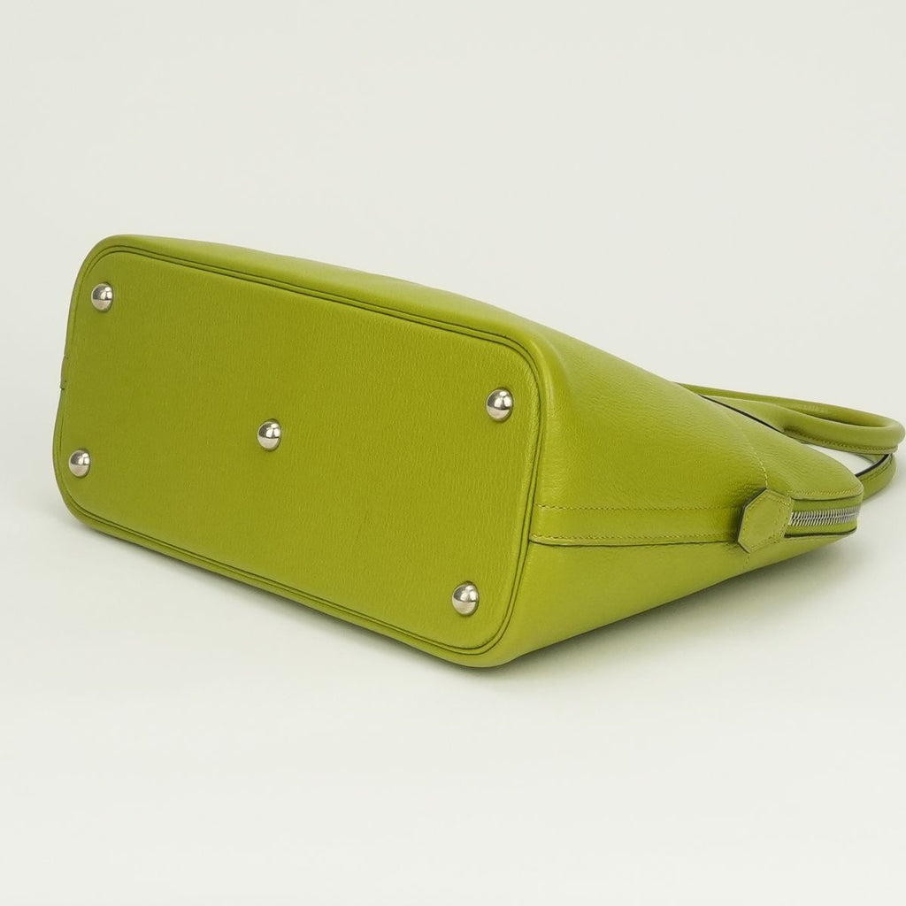 Hermes Bolide 31 Tote Shoulder Bag Chevre Vert Anis Green Silver — view 5