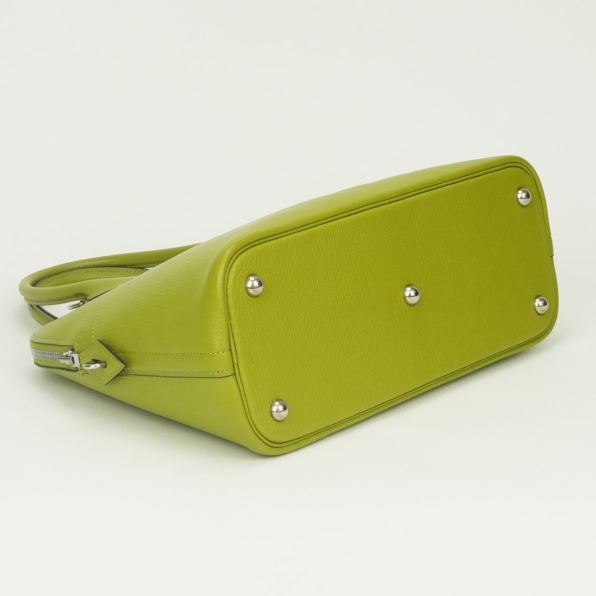Hermes Bolide 31 Tote Shoulder Bag Chevre Vert Anis Green Silver — view 6