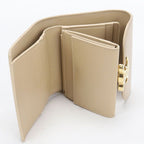 Celine Small Flap Wallet Triomphe Trifold Shiny Calfskin — view 3