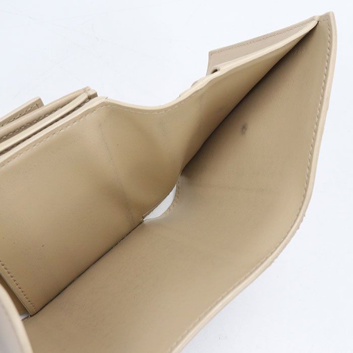 Celine Small Flap Wallet Triomphe Trifold Shiny Calfskin — view 4