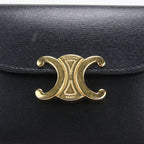 Celine Small Flap Wallet Triomphe Trifold Shiny Calfskin — view 8