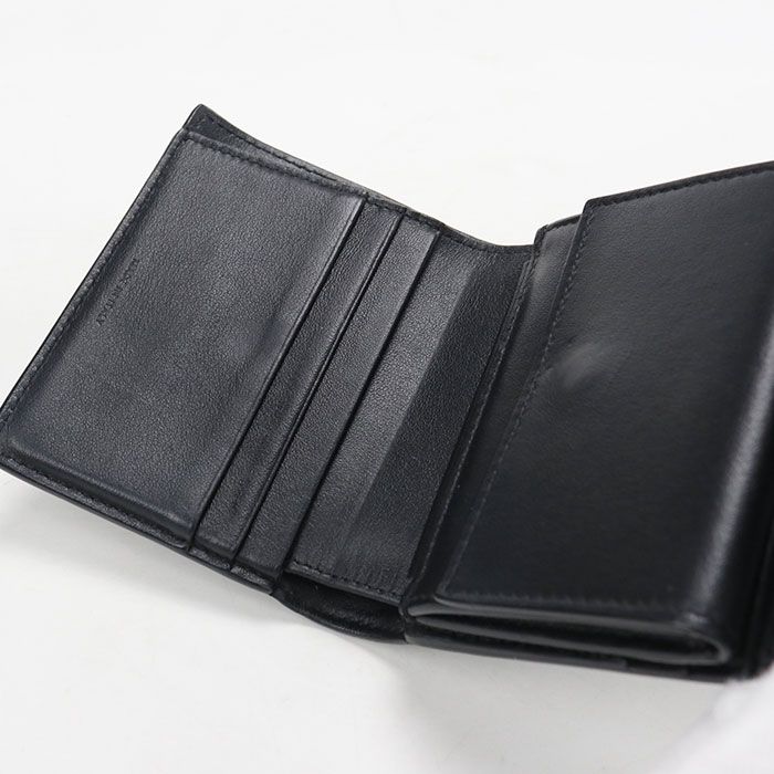 Celine Small Flap Wallet Triomphe Trifold Shiny Calfskin — view 4