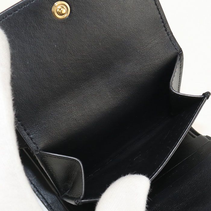Celine Small Flap Wallet Triomphe Trifold Shiny Calfskin — view 7