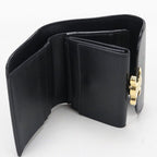 Celine Small Flap Wallet Triomphe Trifold Shiny Calfskin — view 3