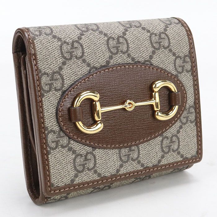 Gucci Compact Wallet Horsebit Bifold GG Supreme