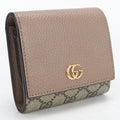 Gucci Compact Wallet Double Bifold GG Supreme Leather