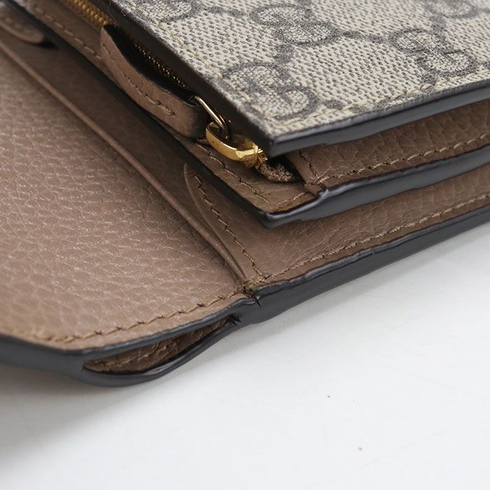 Gucci Compact Wallet Double Bifold GG Supreme Leather — view 6