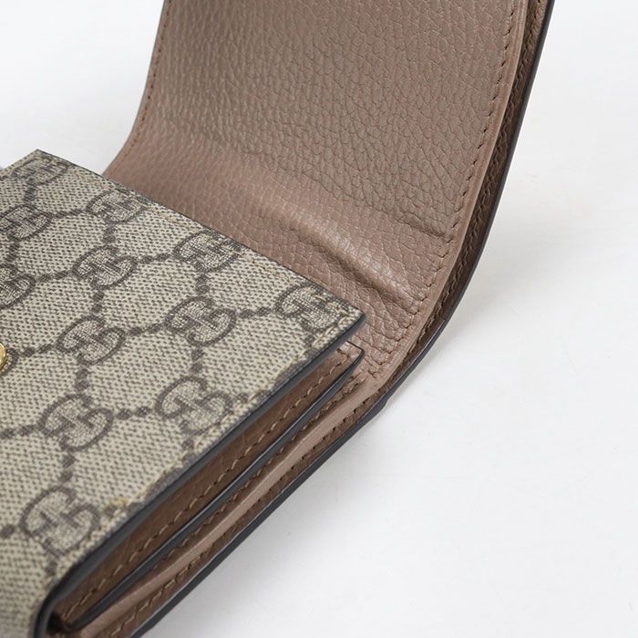 Gucci Compact Wallet Double Bifold GG Supreme Leather — view 7