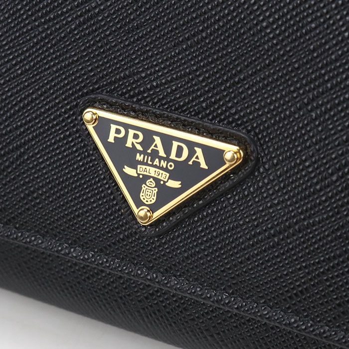Prada Saffiano Triangle Wallet Bifold Leather — view 5