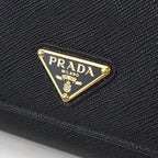 Prada Saffiano Triangle Wallet Bifold Leather — view 5