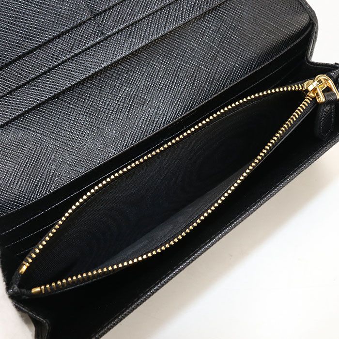 Prada Saffiano Triangle Wallet Bifold Leather — view 4