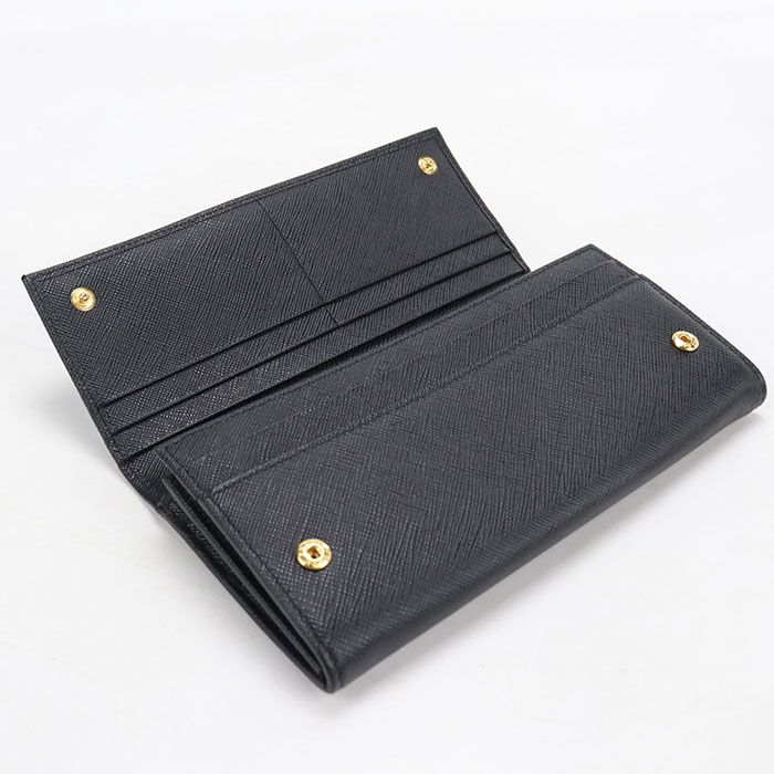 Prada Saffiano Triangle Wallet Bifold Leather — view 6