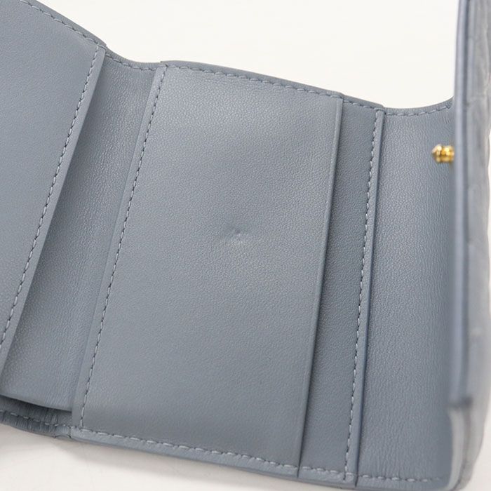 Dior Hibiscus Wallet Caro Trifold Calfskin — view 7