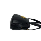 Dior Vintage CD Logo Leather 2-Way Shoulder Bag Black — view 6