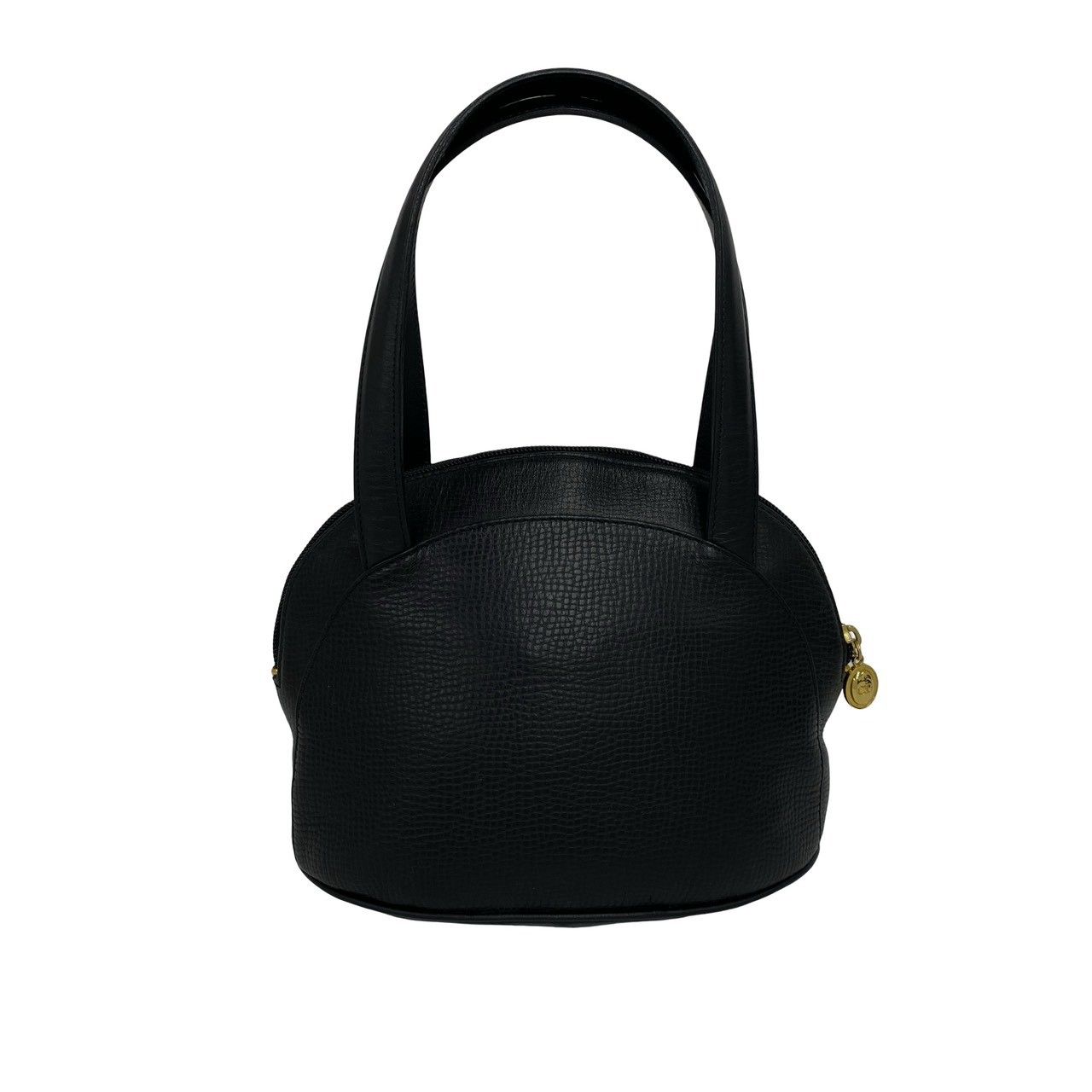 Dior Vintage CD Logo Leather 2-Way Shoulder Bag Black — view 3