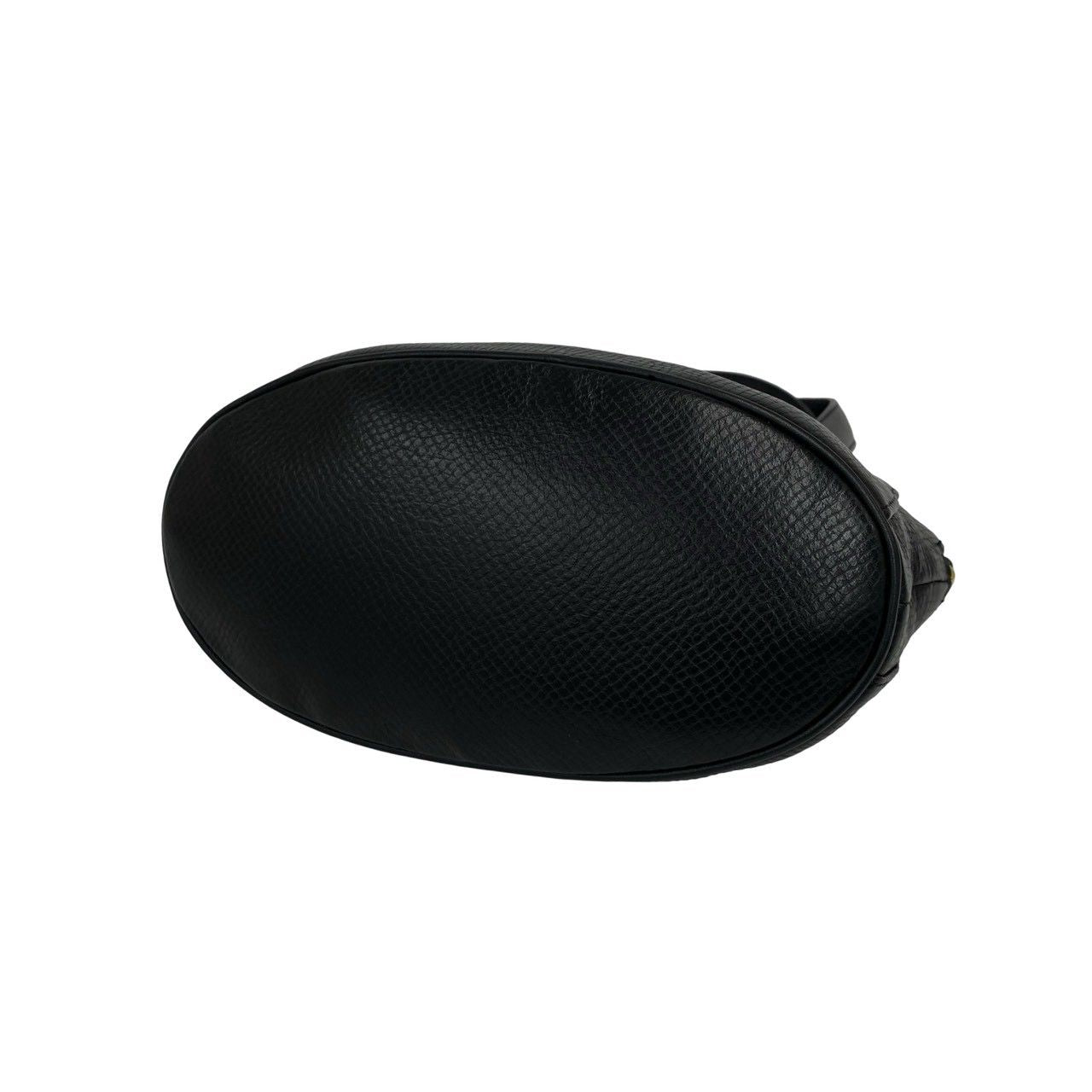 Dior Vintage CD Logo Leather 2-Way Shoulder Bag Black — view 8