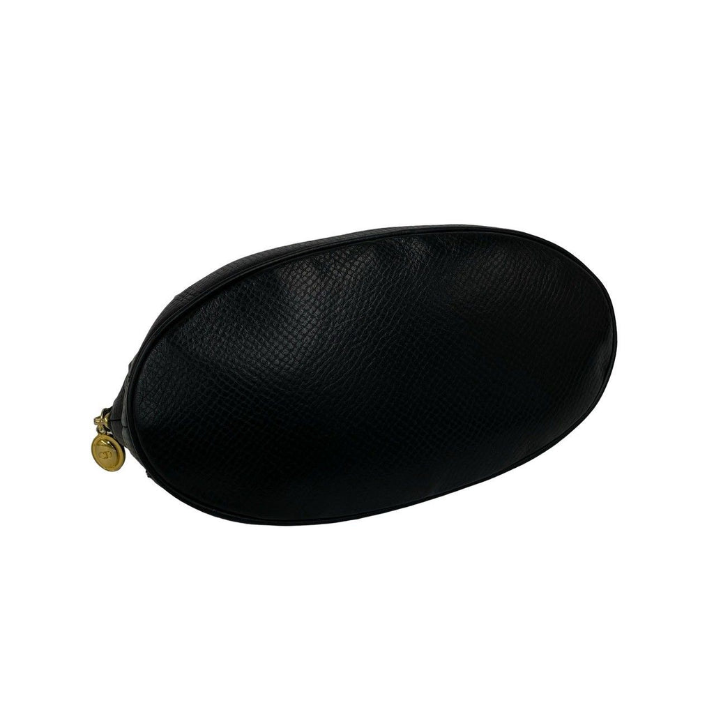 Dior Vintage CD Logo Leather 2-Way Shoulder Bag Black — view 7