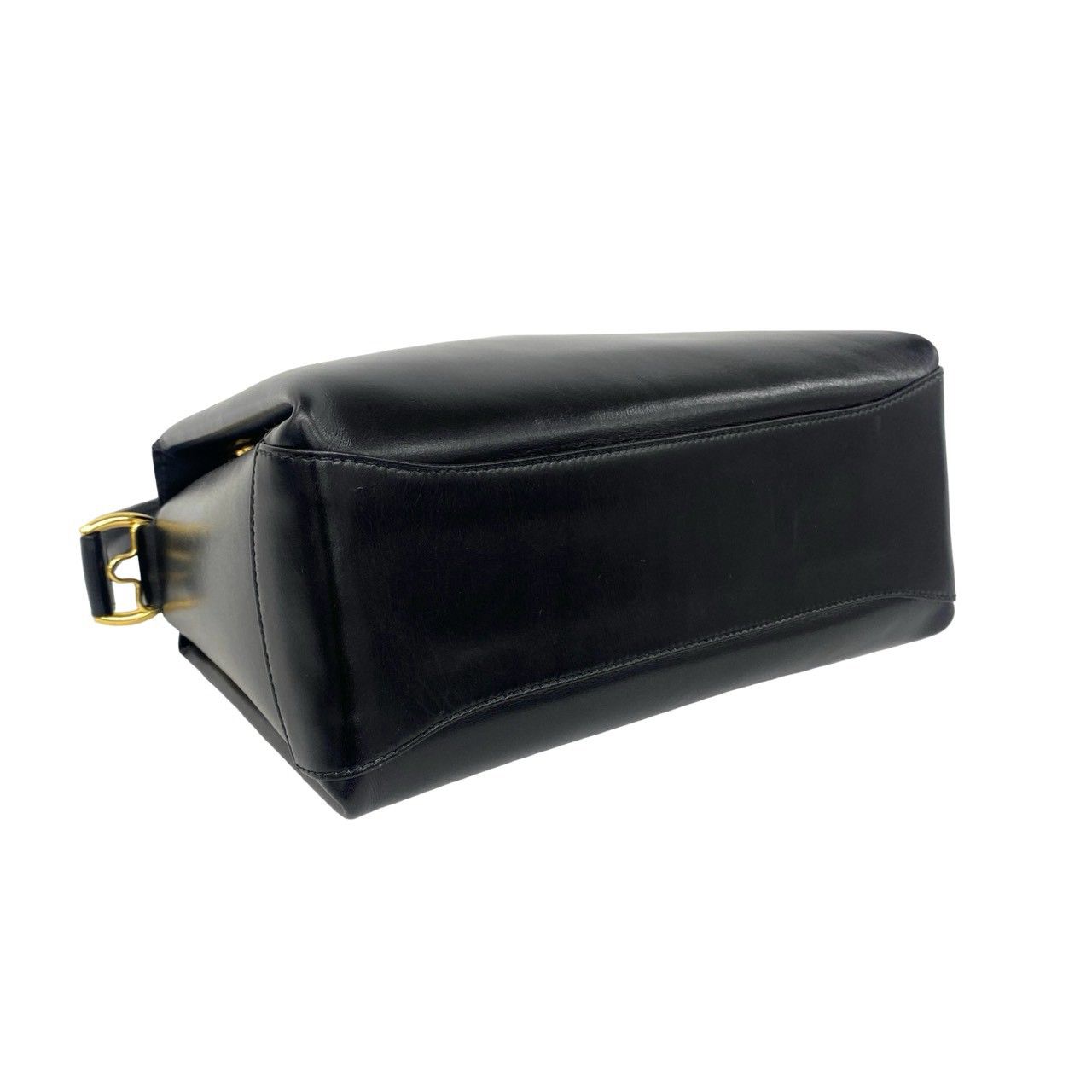 Gucci Vintage Bamboo Leather 2-Way Shoulder Bag Black — view 6