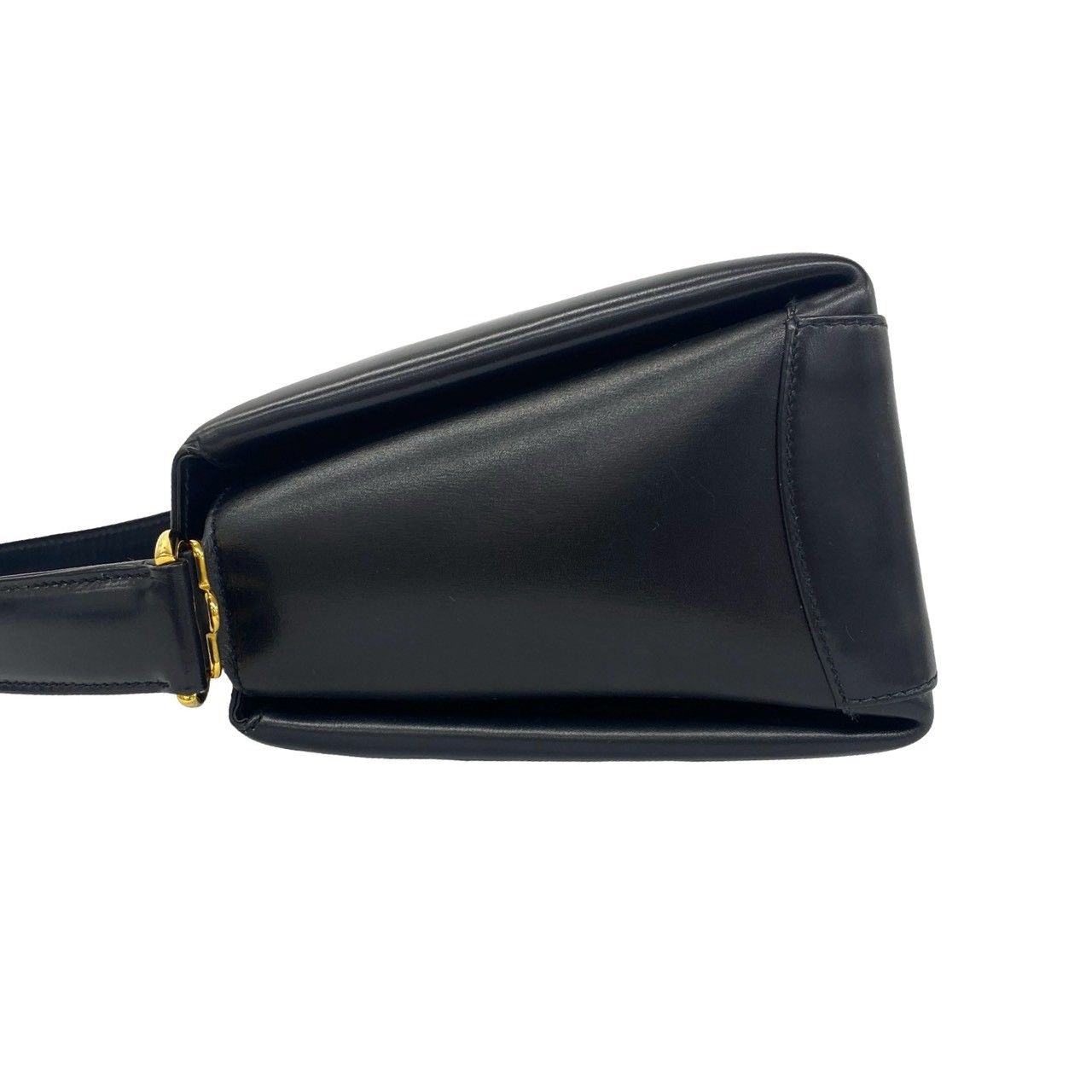 Gucci Vintage Bamboo Leather 2-Way Shoulder Bag Black — view 4