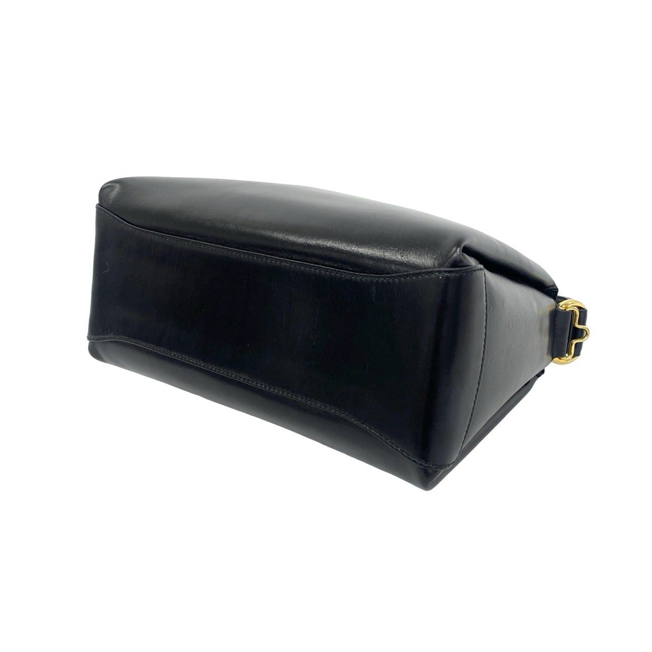 Gucci Vintage Bamboo Leather 2-Way Shoulder Bag Black — view 7