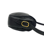 Gucci Vintage GG Logo Leather Shoulder Bag Pochette Crossbody Black — view 6