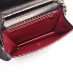 Chanel Shoulder Bag Quilted Black Lambskin Push Lock Chain — view 3