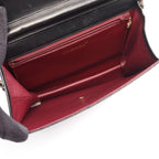 Chanel Shoulder Bag Quilted Single Flap Push Lock Black Lambskin Chain — view 3