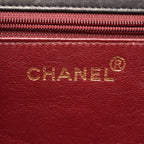Chanel Shoulder Bag Quilted Single Flap Push Lock Black Lambskin Chain — view 4