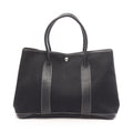 Hermes Tote Bag Garden Party PM Black Leather