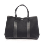 Hermes Tote Bag Garden Party PM Black Leather