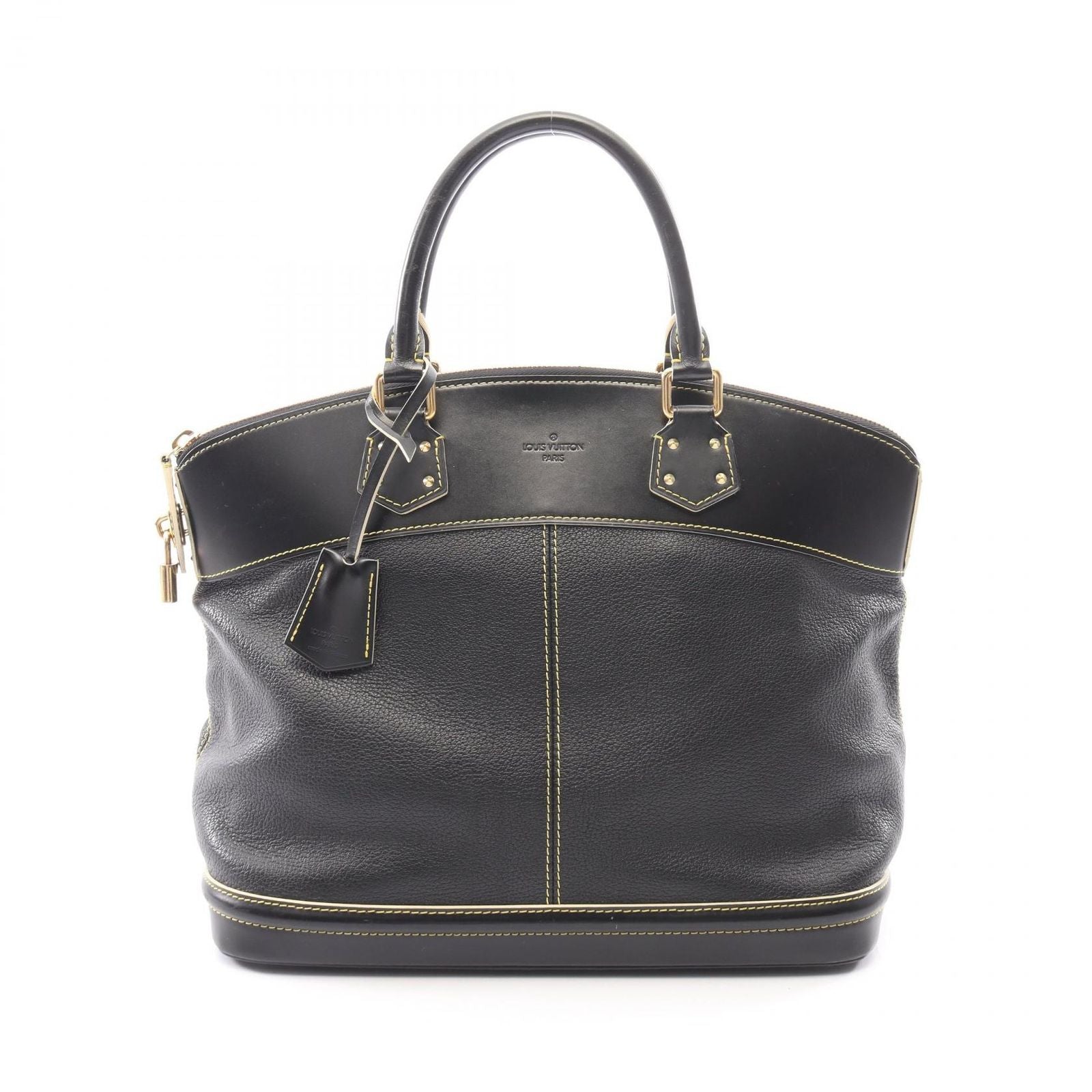 Louis Vuitton MM Suhali Noir Leather MM Handbag