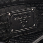 Prada Shoulder Bag Nappa S Frill Black Leather Chain Handle — view 4