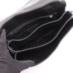 Prada Shoulder Bag Nappa S Frill Black Leather Chain Handle — view 3