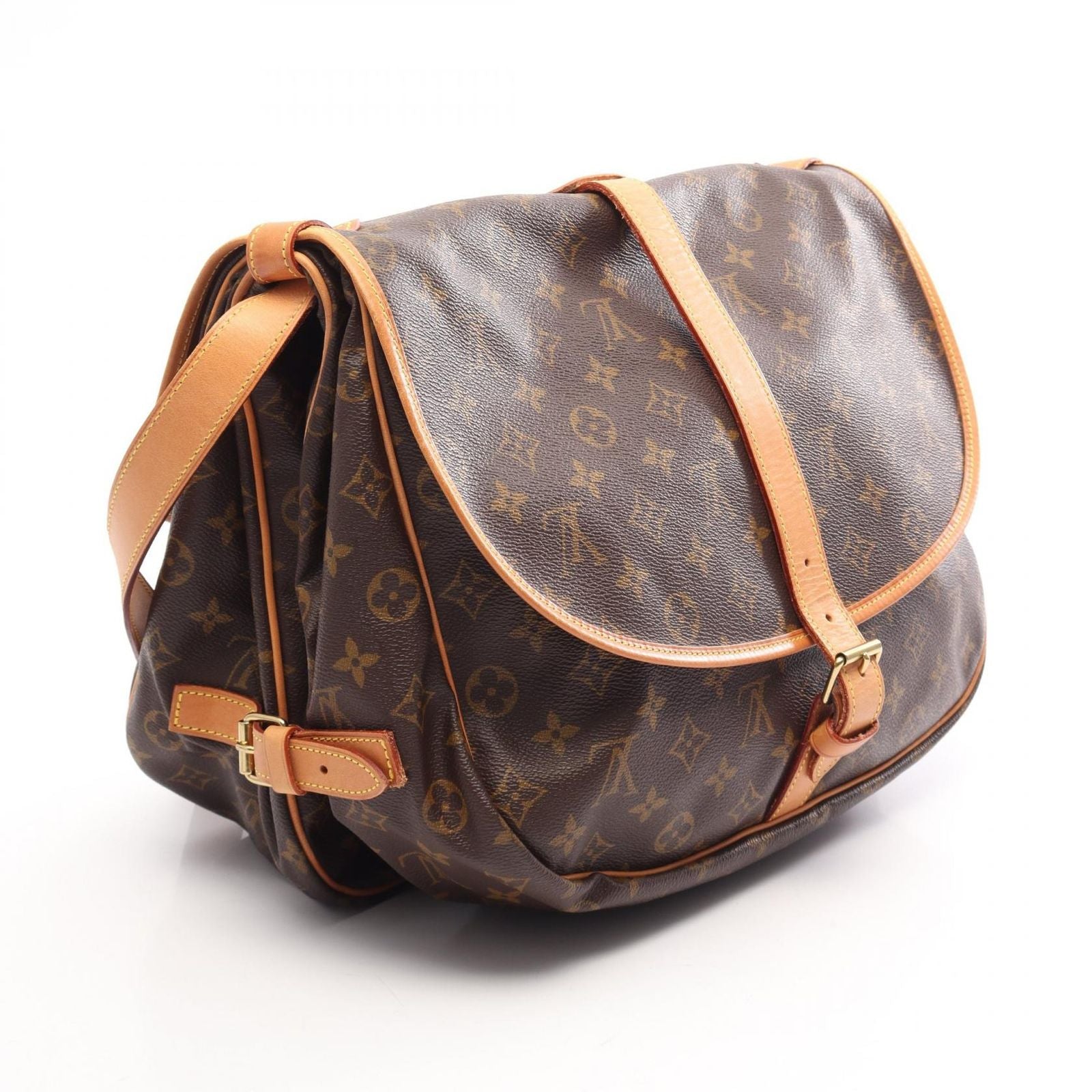 Louis Vuitton Shoulder Bag Saumur 35 Monogram Canvas Leather — view 2
