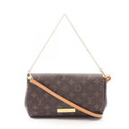 Louis Vuitton Handbag Favorite MM Monogram 2-Way Canvas Leather Crossbody
