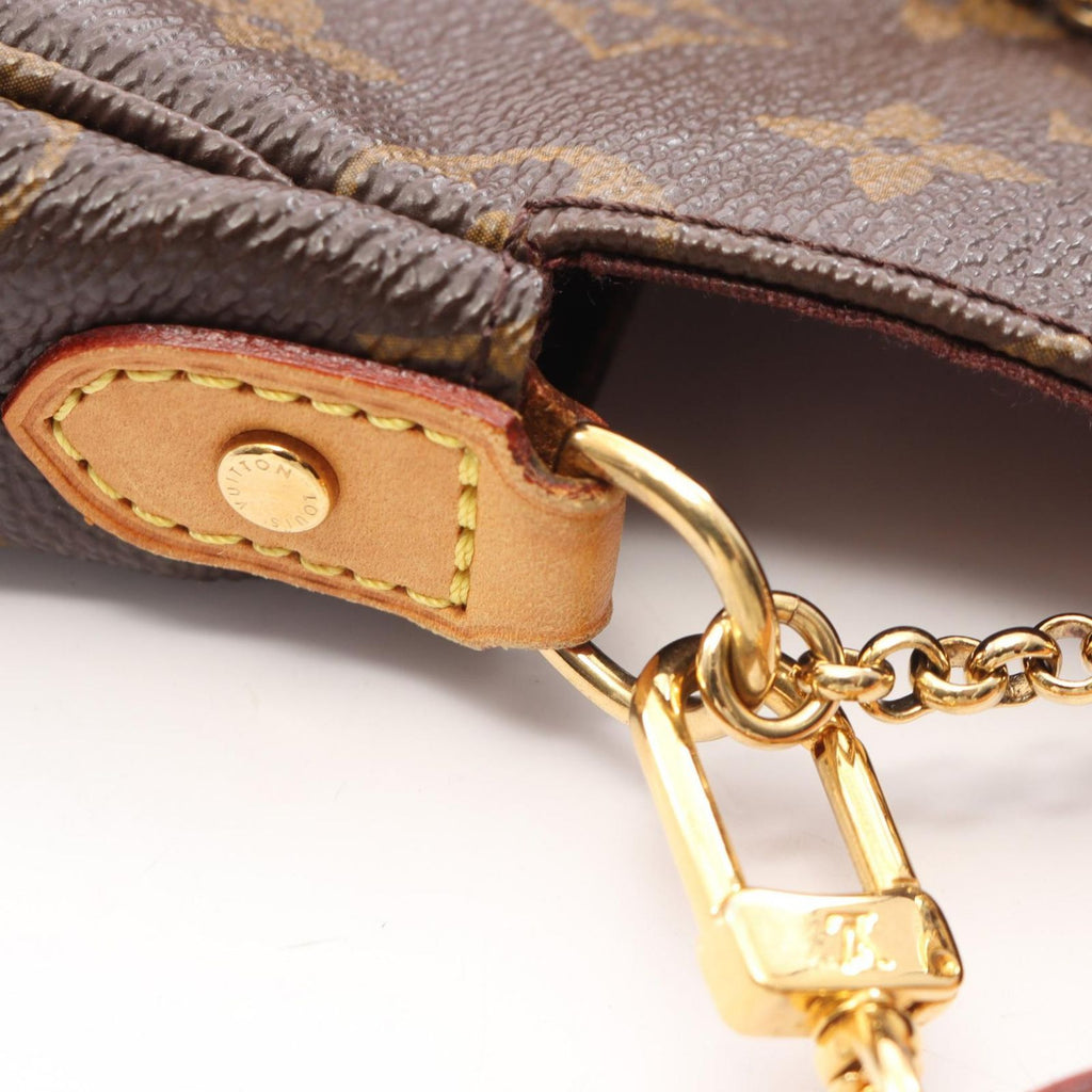 Louis Vuitton Handbag Favorite MM Monogram 2-Way Canvas Leather Crossbody — view 8