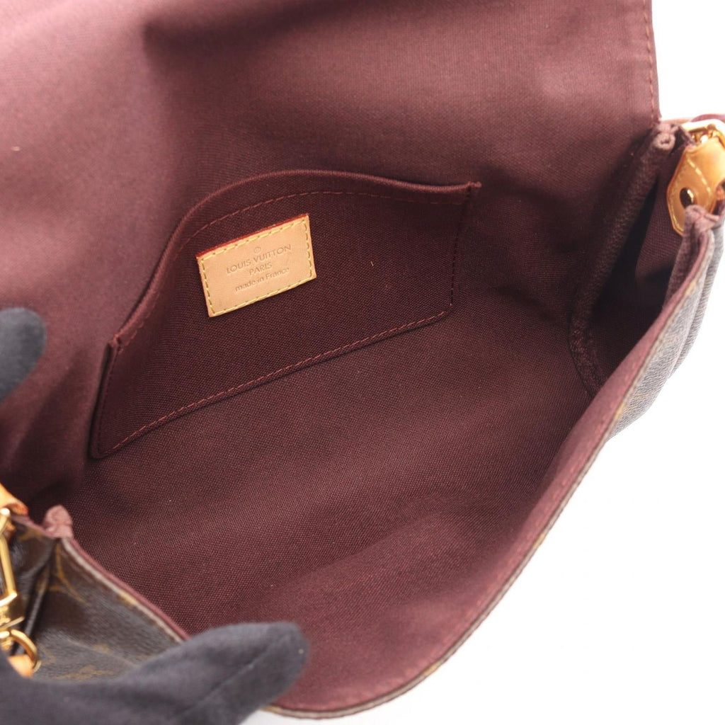 Louis Vuitton Handbag Favorite MM Monogram 2-Way Canvas Leather Crossbody — view 3