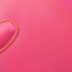 Loewe Tote Bag Leo Anagram Magenta Orange Leather Perforated — view 8
