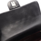 Chanel Shoulder Bag Quilted Black Leather Mademoiselle Chain — view 6