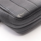 Chanel Shoulder Bag Quilted Black Leather Mademoiselle Chain — view 7