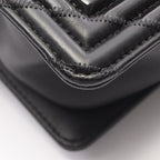 Chanel Shoulder Bag Boy Small Black Caviar Leather Chain Shawl — view 8