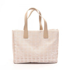 Chanel Tote Bag New Travel Line MM Beige Leather MM